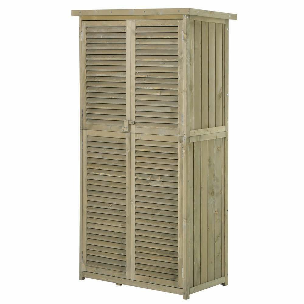 Armoire de jardin portes persiennes