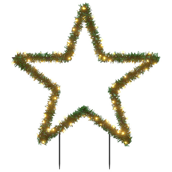 Décoration lumineuse étoile de noël avec piquets 115 led 85 cm