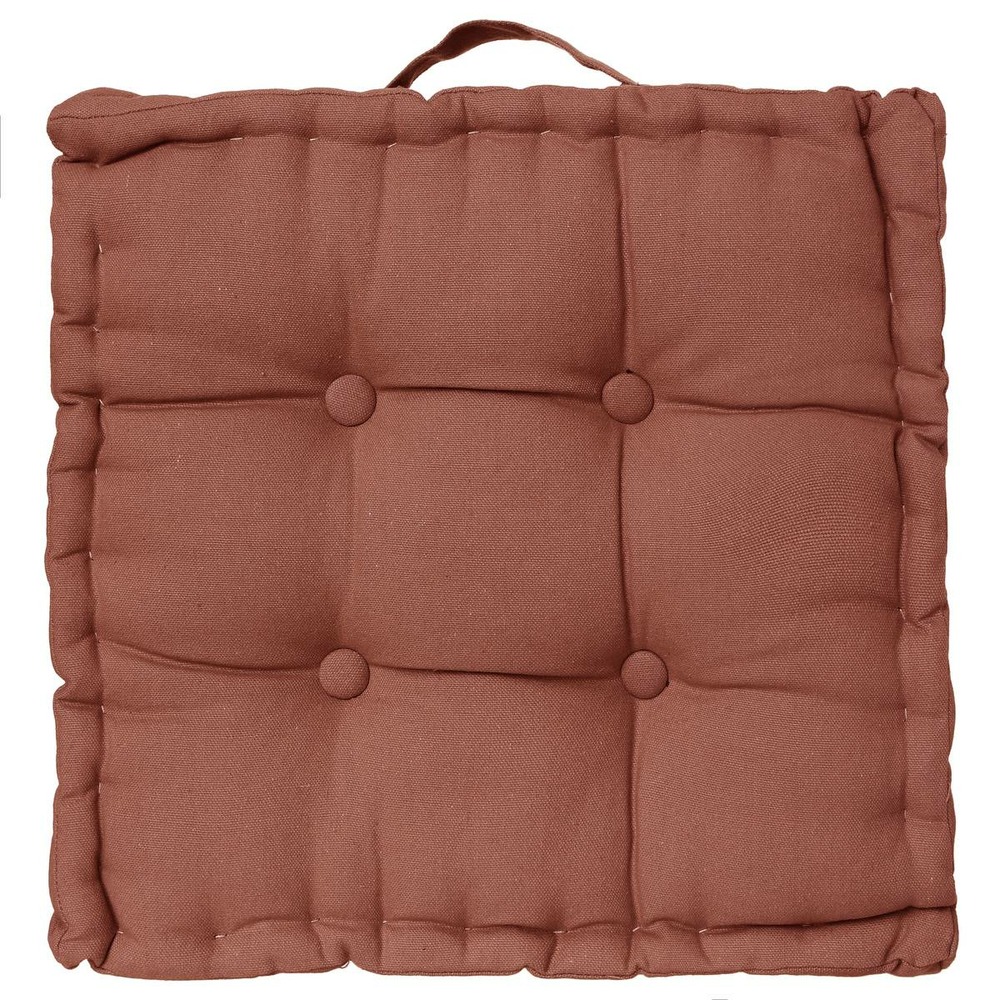 Coussin de sol terracotta 40x40 cm