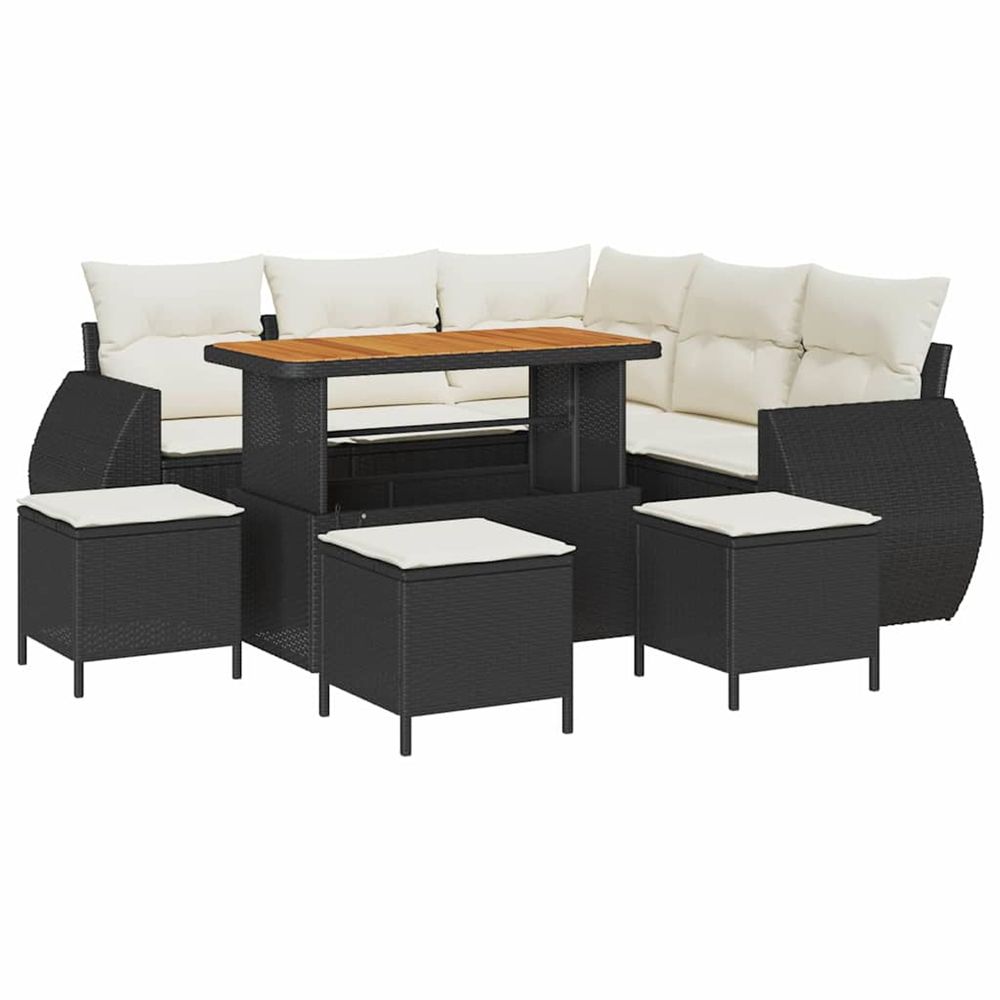 Ensemble de canapé de jardin 9 pc 8-nombre de places