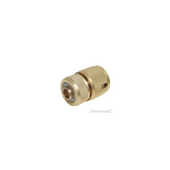 Silverline - raccord rapide automatique en laiton - femelle 1/2''