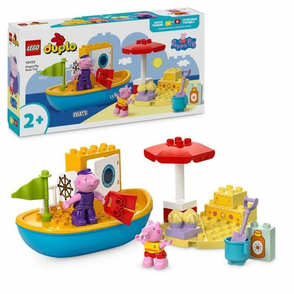 Lego duplo le voyage en bateau de peppa pig - set de jeu de bain pour tout-petits