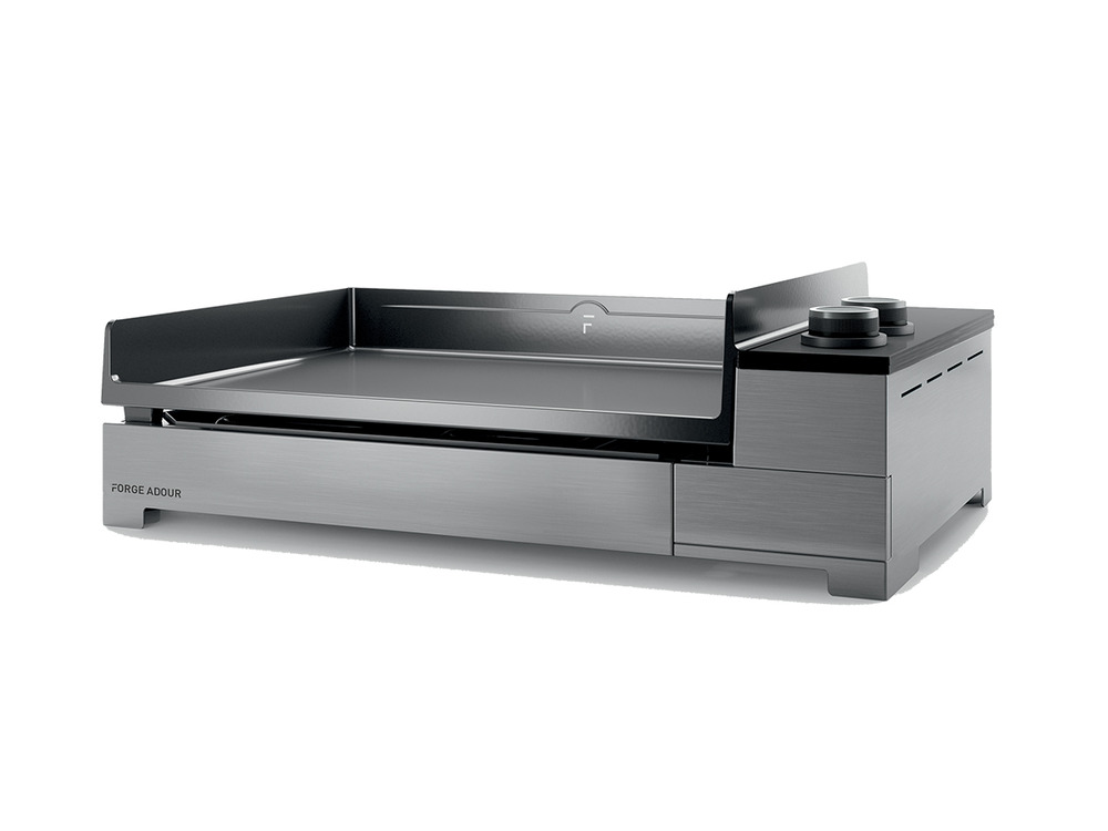 Plancha gaz 7000w plaque fonte émaillée 60x42cm - premium g60i