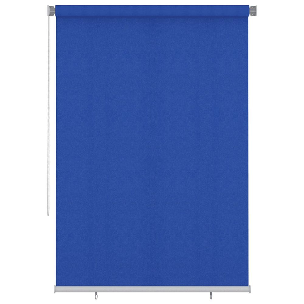 Store roulant d'extérieur 165 (l) x 230 (h) cm bleu hdpe