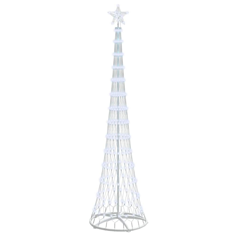 Arbre de noël led blanc froid 70 x 70 x 250 cm métal