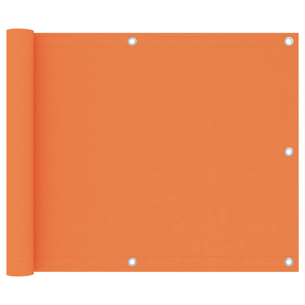 Écran de balcon orange 75x300 cm tissu oxford