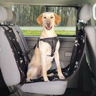 Housse de siège auto pour chiens 65 x 145 cm noir et beige