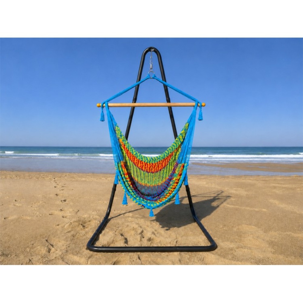Hamac chaise san blas multicolor 3 support soledad