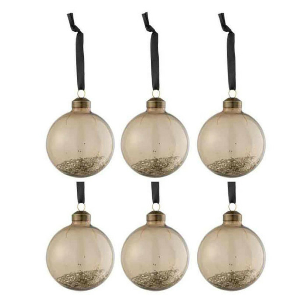 Lot de 6 boules de noël 