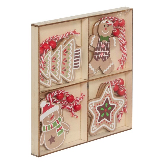 Sdn set bois 12pcs forme 4ass