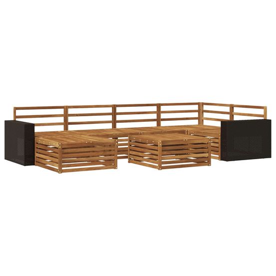 Ensemble de canapés d'extérieur 7 pc naturel
