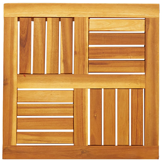 Dessus de table 50x50x2 cm carré bois massif d'acacia