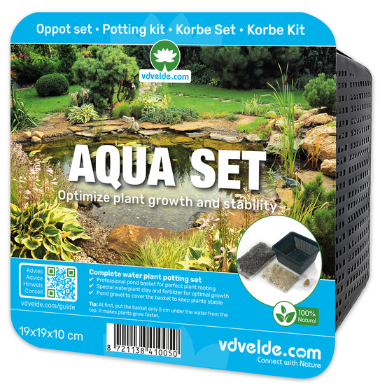 Kit aqua pour bassin - panier, substrat, argile, engrais et gravier