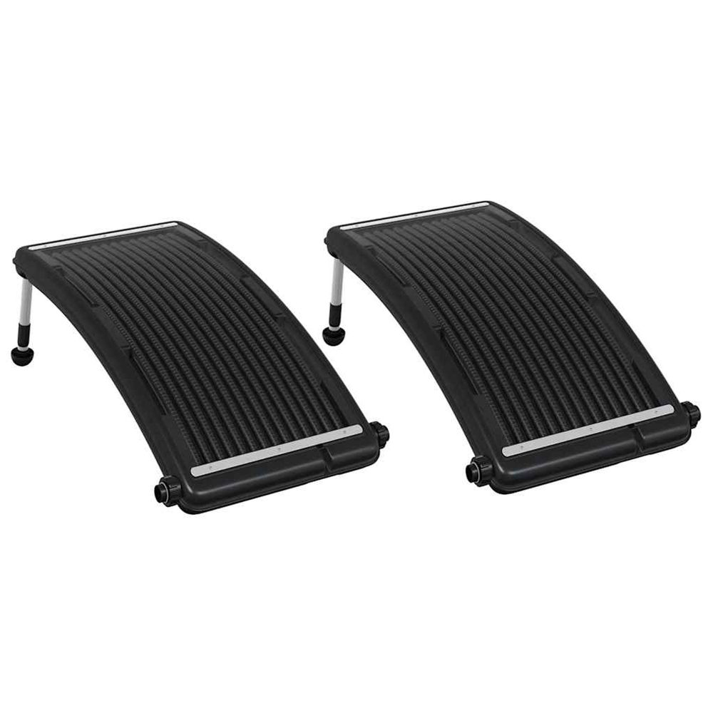 Panneaux de chauffage solaire de piscine courbés 2 pcs 110x65cm