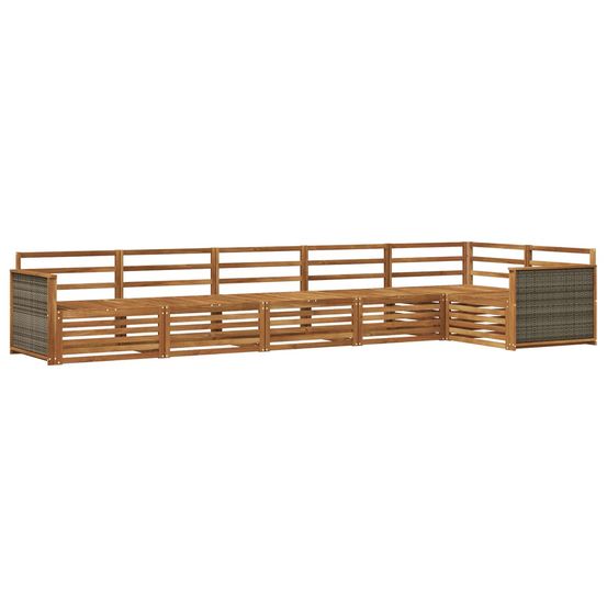 Ensemble de canapés d'extérieur 6 pc naturel