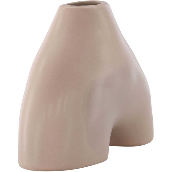 Vase en grès kento rose clair