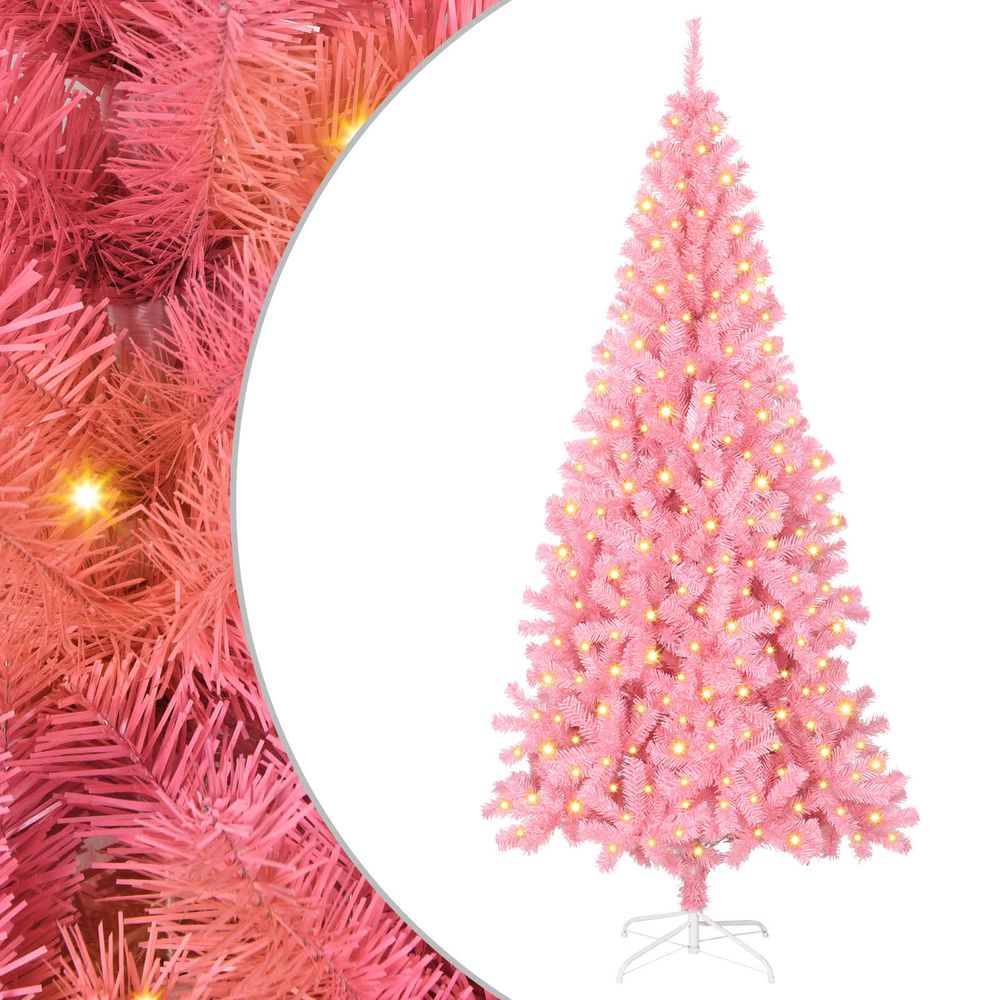 Sapin de noël rose 180 cm pvc