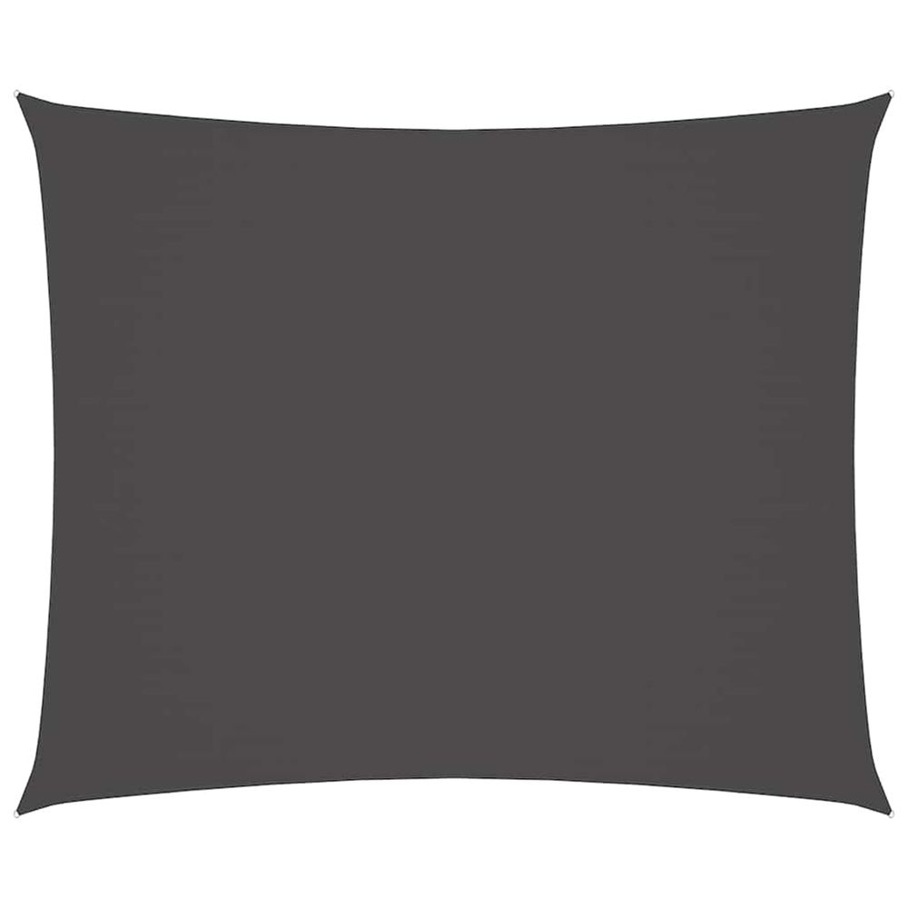 Voile de parasol tissu oxford rectangulaire 2x3 m anthracite