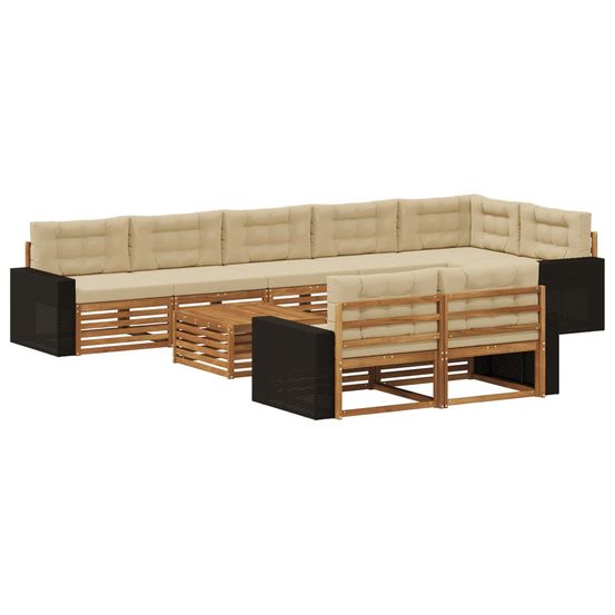 Ensemble de canapés d'extérieur 9 pc