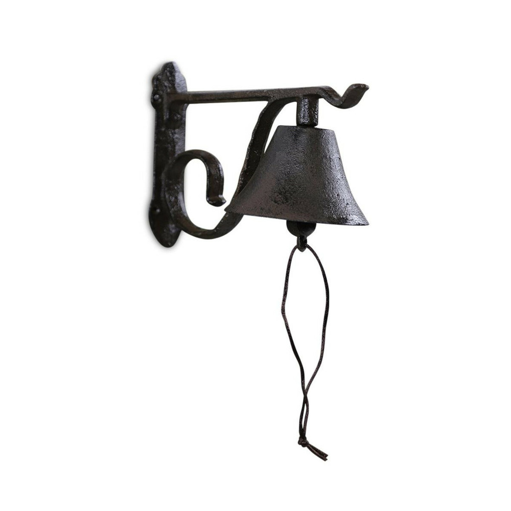 Cloche fonte fonte marron - décoration d'autrefois