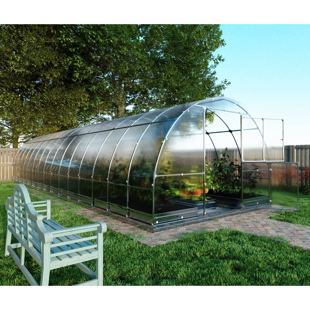 Serre en polycarbonate tube 6m² (3x2m), 4mm