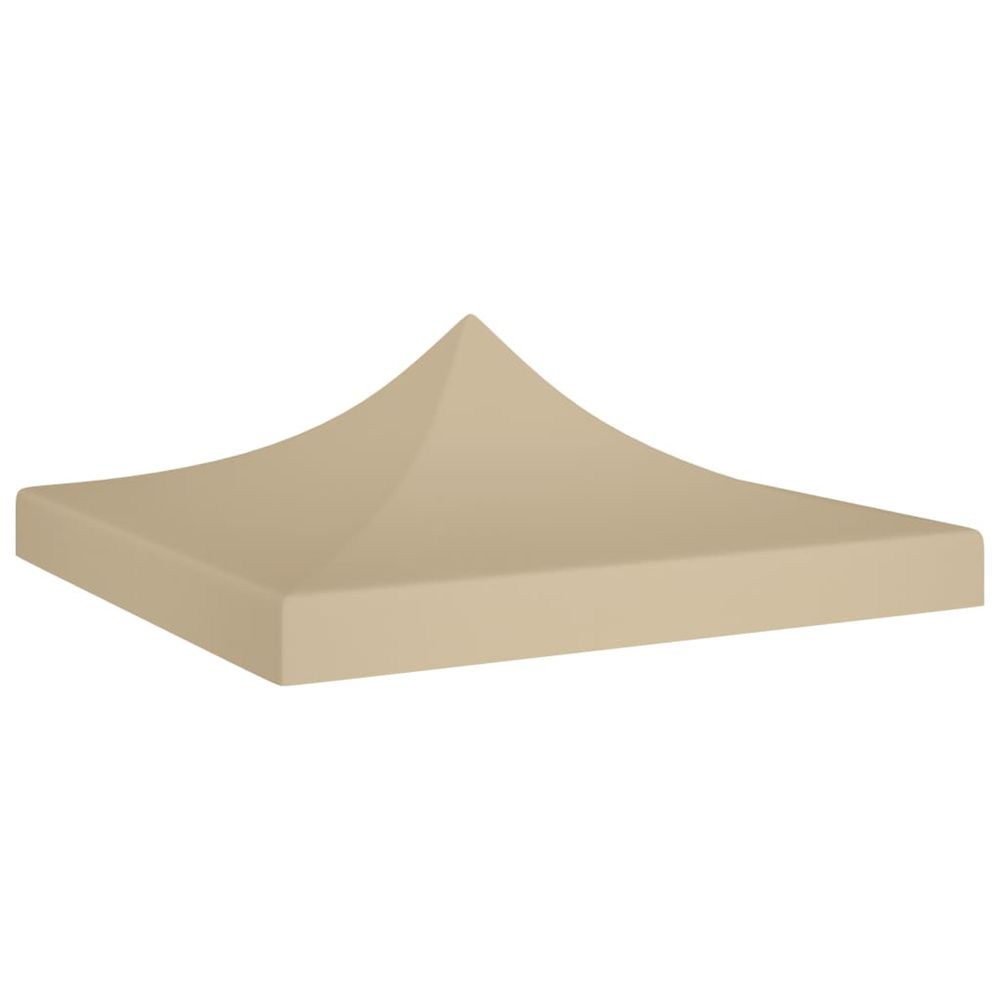 Toit de tente de réception 3x3 m beige 270 g/m²