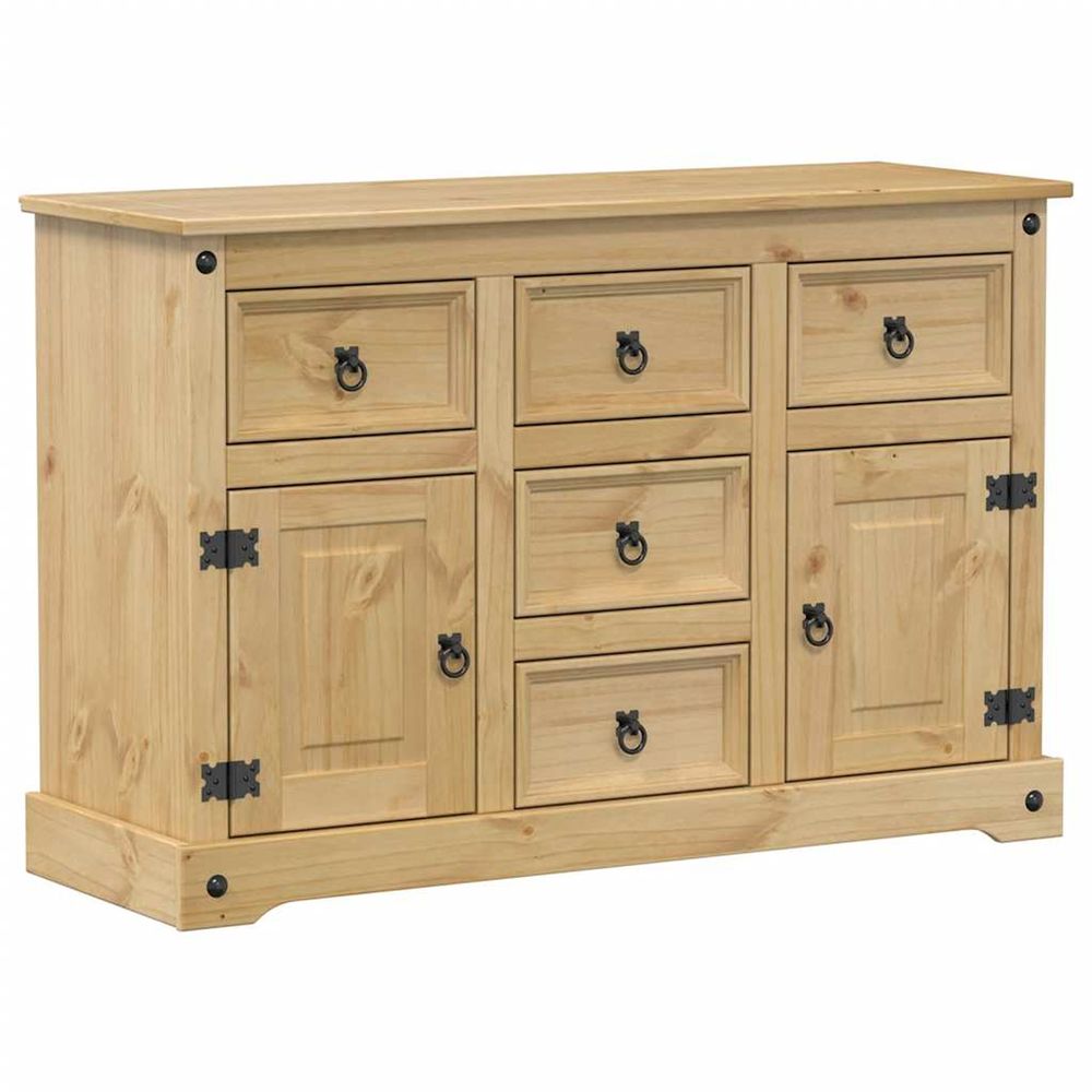 Buffet corona 112x40x75 cm bois massif de pin