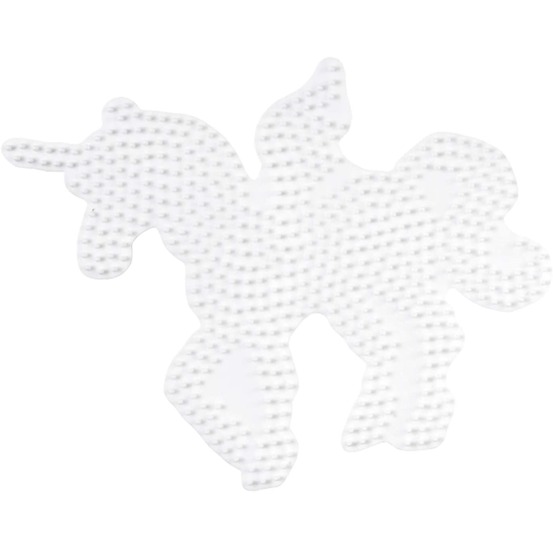 Plaque licorne perles plastique midi