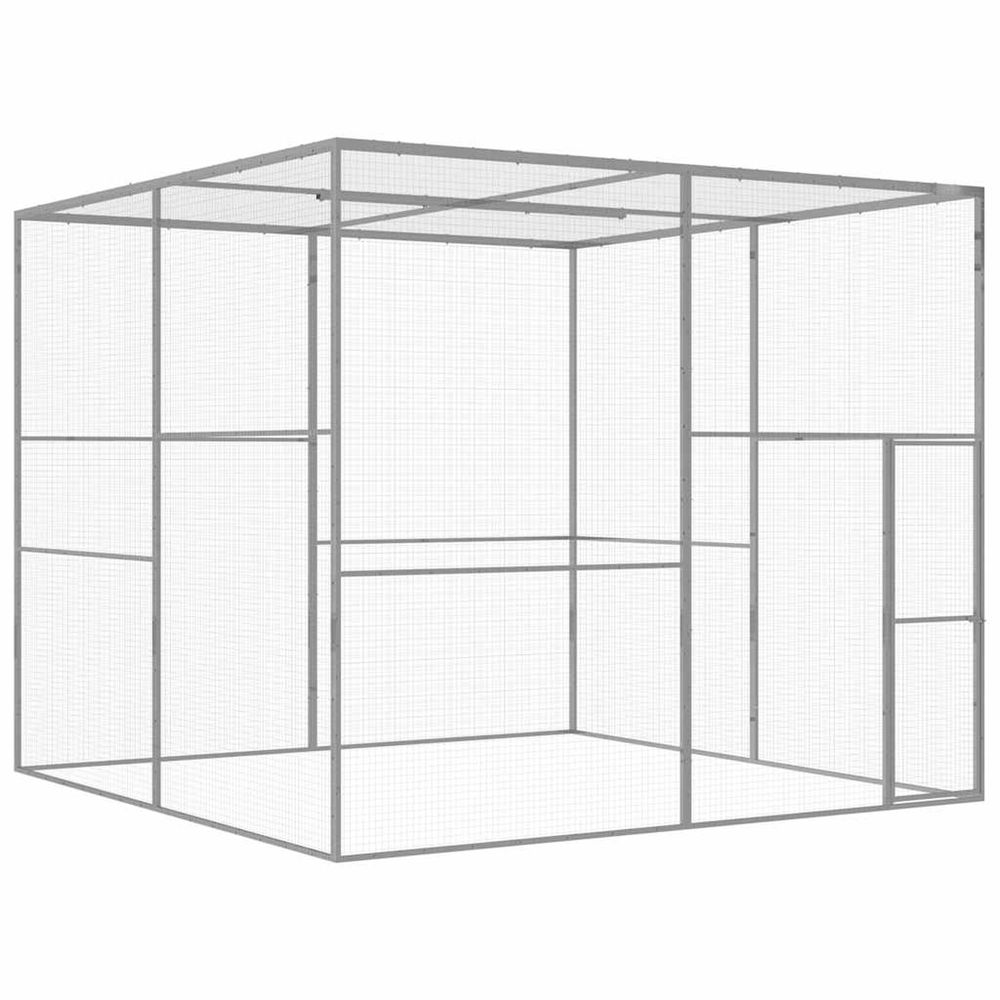 Cage pour chat 3x3x2,5 m acier galvanisé