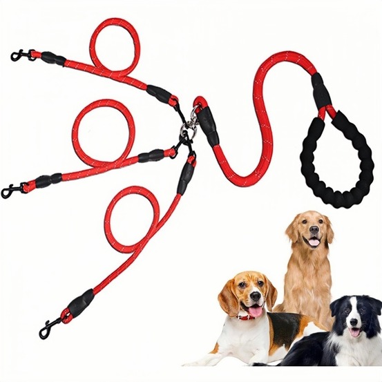 Corde de traction pour chien - boucle rotative 360°