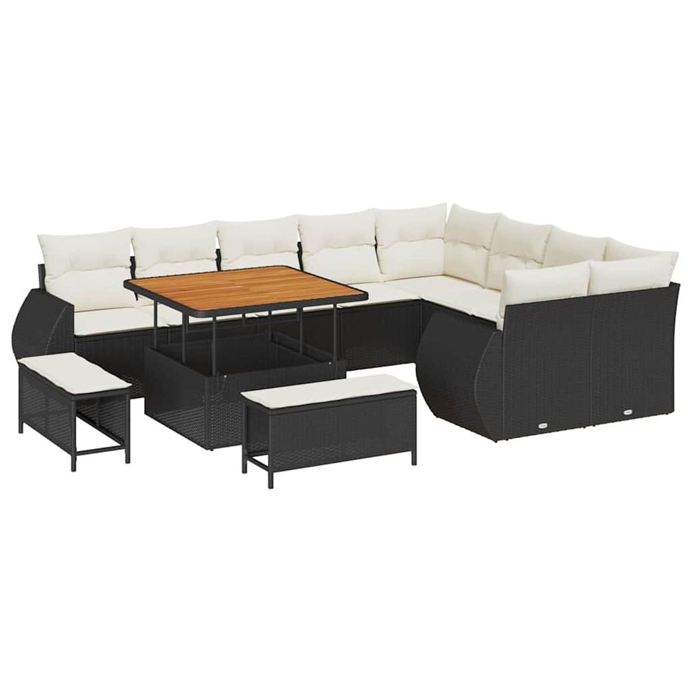 Ensemble de canapé de jardin 12 pc 12-nombre de places