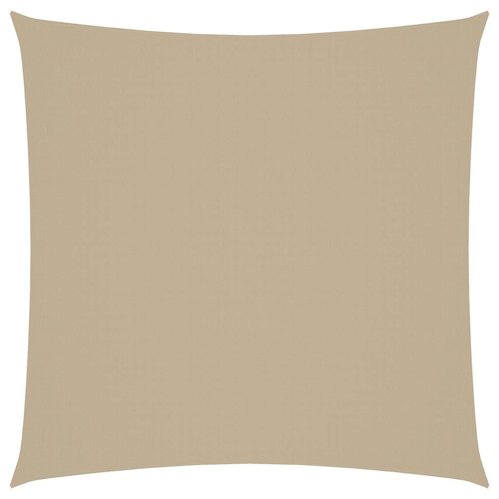 Voile de parasol tissu oxford carré 7x7 m beige