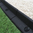 Bordures de pelouse flexible 1.2m noir x 30