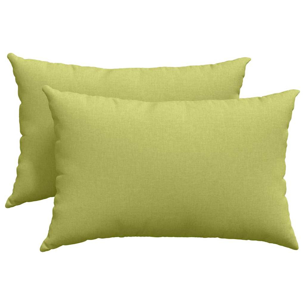 Coussins de canapé 2 pcs vert clair 60 x 40 cm tissu