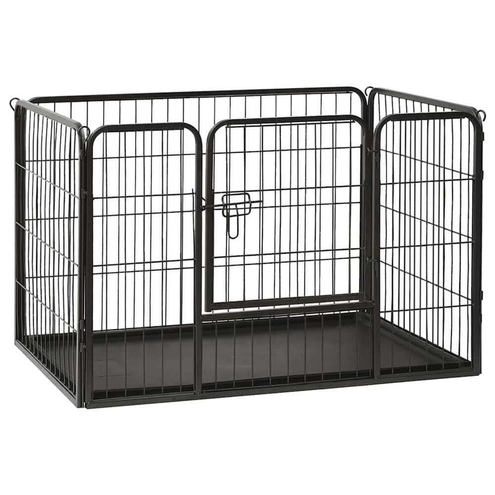Parc pour chiots Acier 93 x 63 x 61 cm