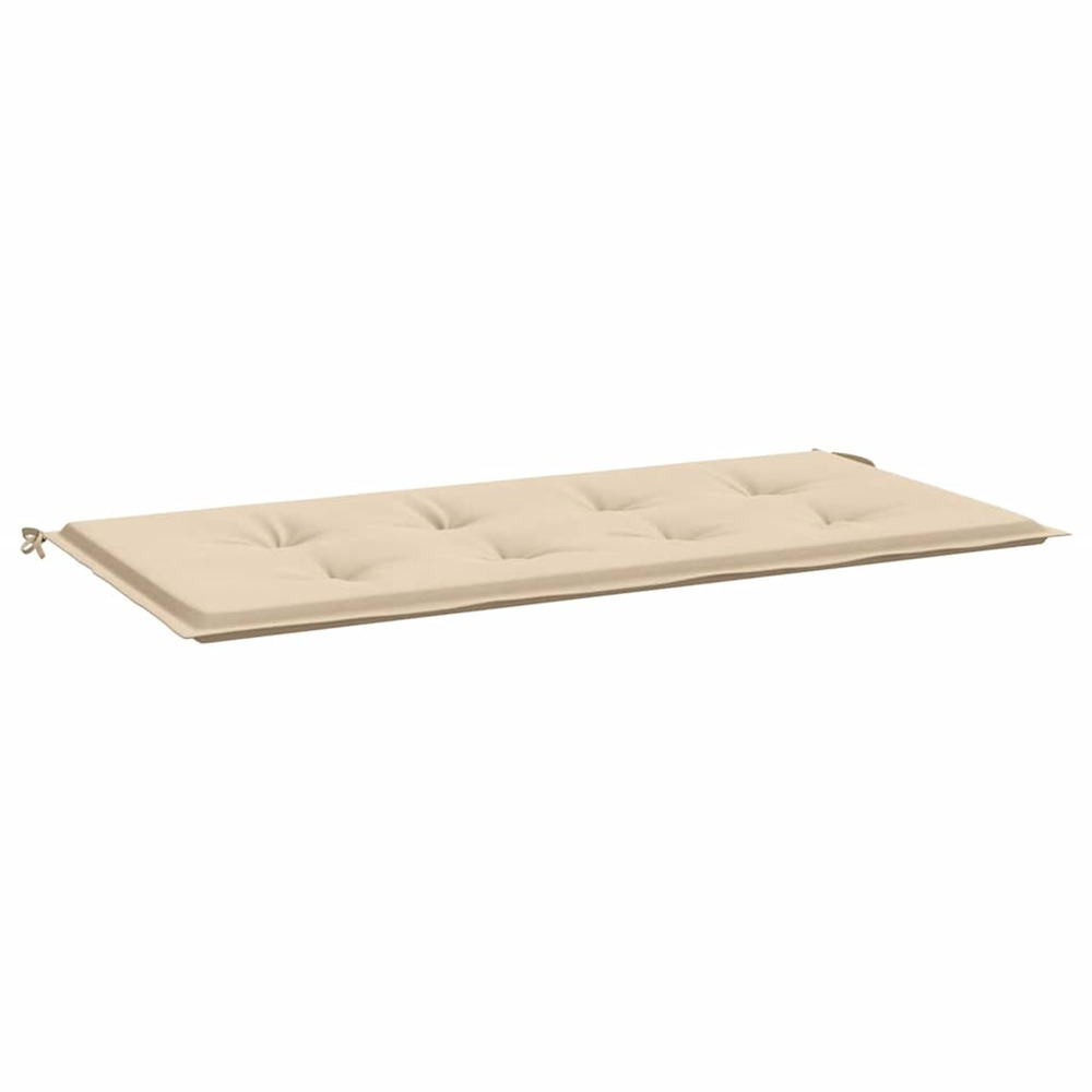 Coussin de banc de jardin beige 120x50x4 cm tissu oxford