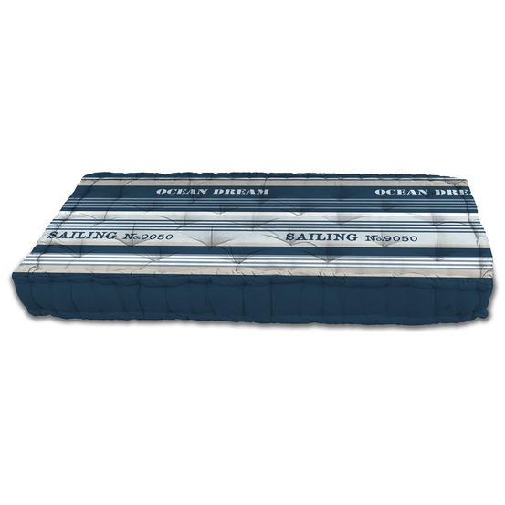 Coussin de palette matelasse ocean