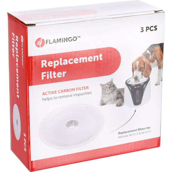 3 filtres rechange pour fontaine sensor adriana noir pour chat et chien