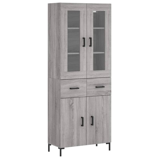 Buffet bahut commode armoire meuble de rangement organisateur cuisine salle de séjour salon haut sonoma 69,5 x 34 x 180 cm bo