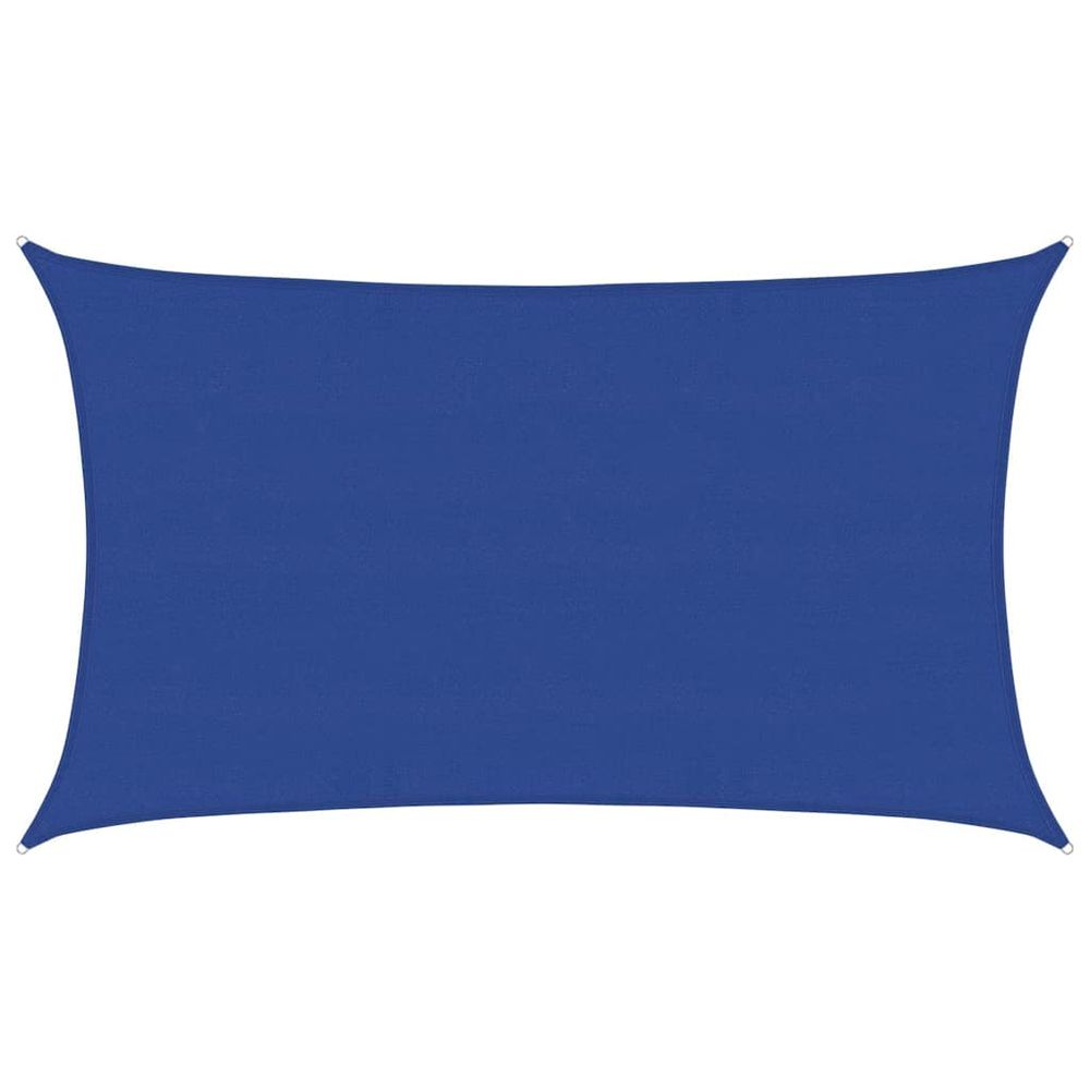Voile d'ombrage 160 g/m² rectangulaire bleu 5x8 m pehd