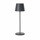 Lampe de table sans fil led kelly rock gris métal h39cm