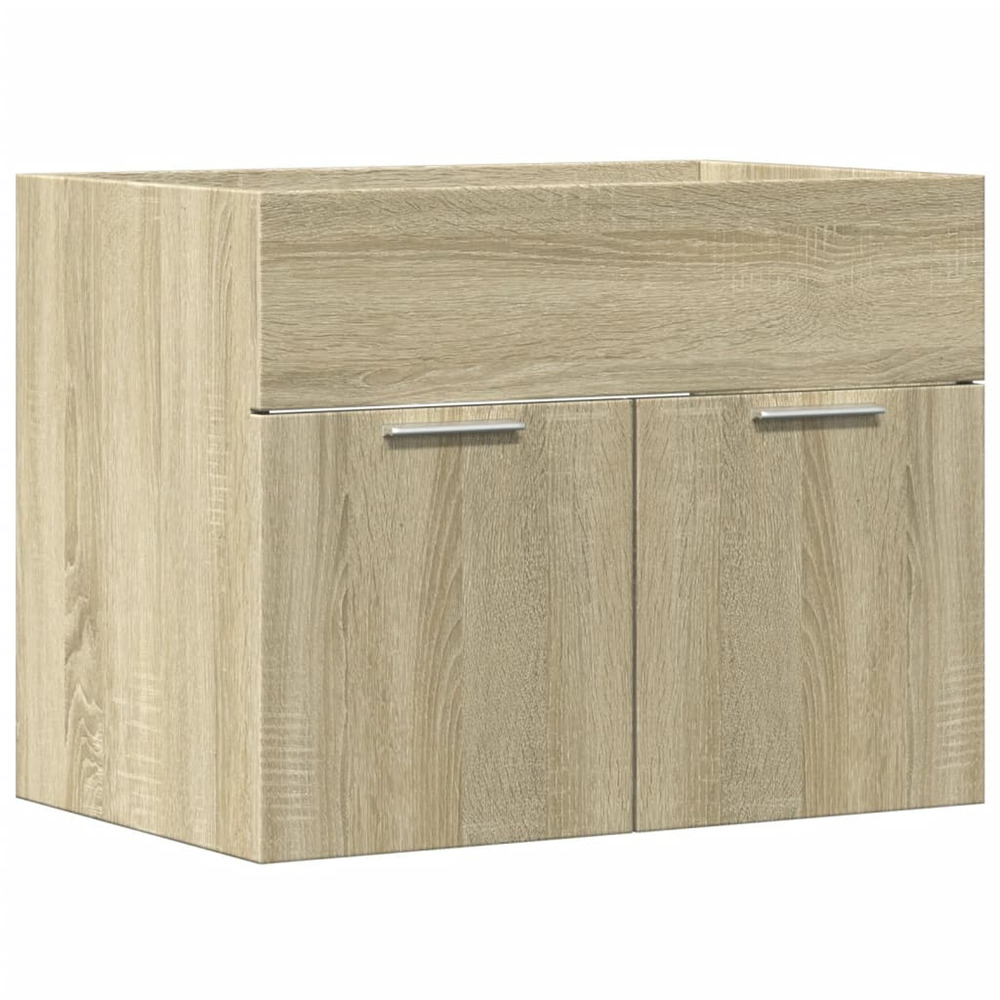 Armoire d'évier chêne sonoma 60x38,5x46 cm aggloméré