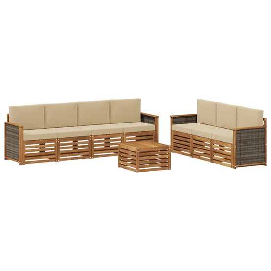 Ensembles de canapés 8 pc bois d'acacia massif
