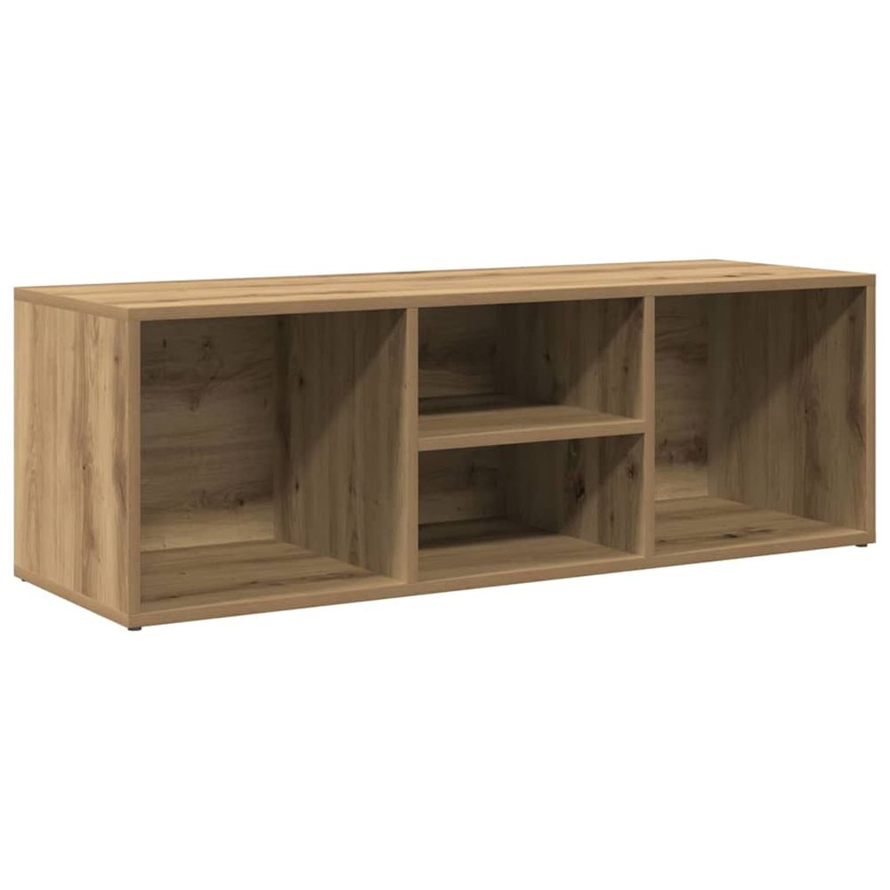 Banc de rangement à chaussures chêne artisanal 102x35x35 cm