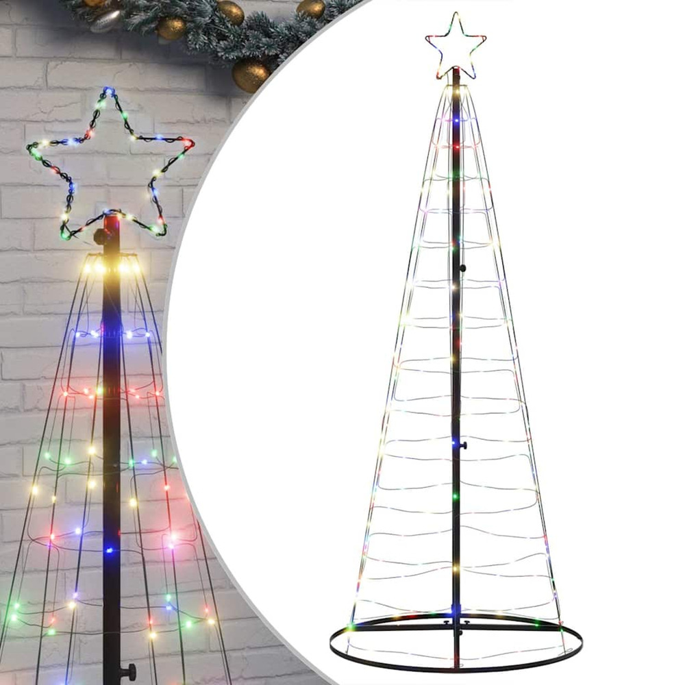 Sapin de noël à led 200 led colorées 180 cm