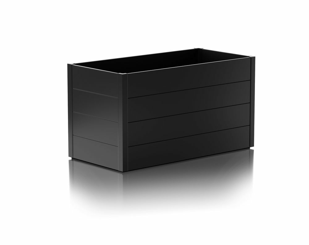 Jardinière surélevée - taille m - anthracite - 140x70x76 - acier
