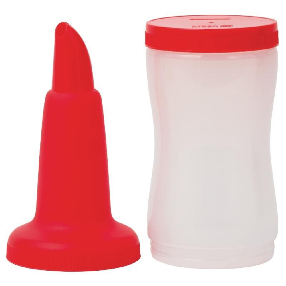 Bouteille verseuse de bar professionnelle 1,08 l - rouge