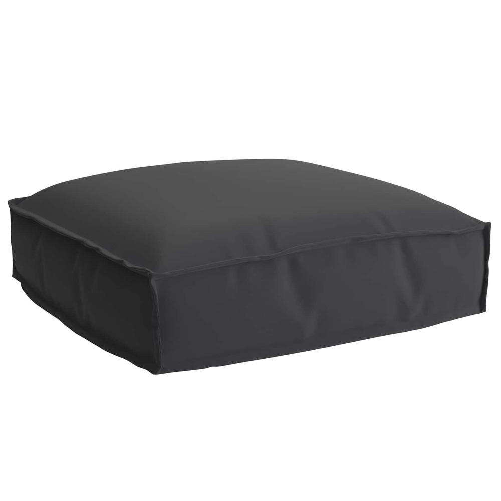 Coussin noir 50 x 50 x 12 cm tissu oxford