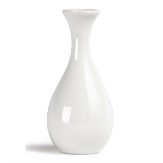 Vases bouteilles blancs 125 mm lot de 12 olympia