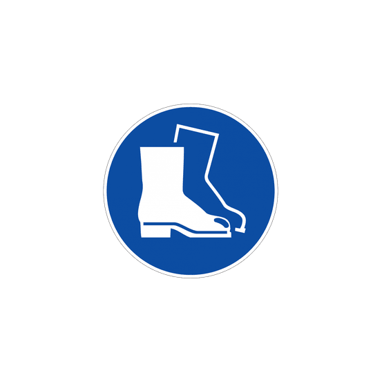 Disque obligation chaussures sécurité signalisation claire et durable - novap